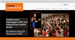 Desktop Screenshot of mathsinspiration.com