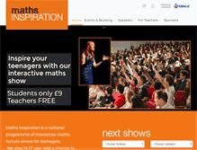 Tablet Screenshot of mathsinspiration.com